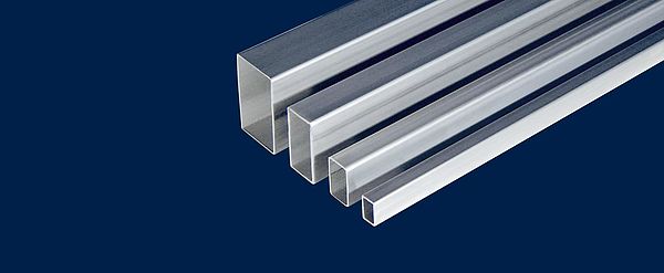 Square and rectangular stainless steel profiles
