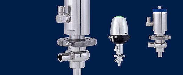 Aseptic small seat valves