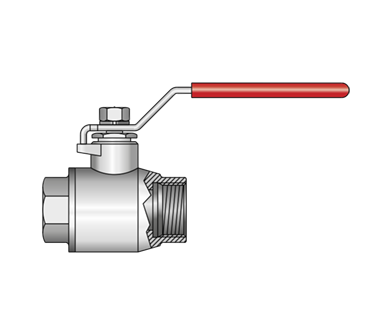 Straight-way ball valve Ri-Ri