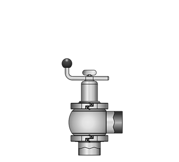 KI-DS Right-angle flow control valve 511X S-S