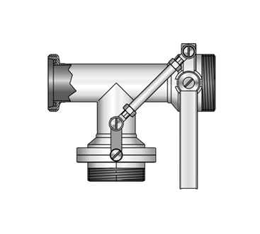 Multi-way butterfly valve 4915 G-G-G