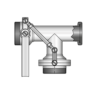 Multi-way butterfly valve 4916 G-G-G